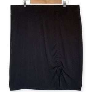 Maurices Women's Cinched Skirt Size XXL Black S Straight T-Shirt Tie Skirt